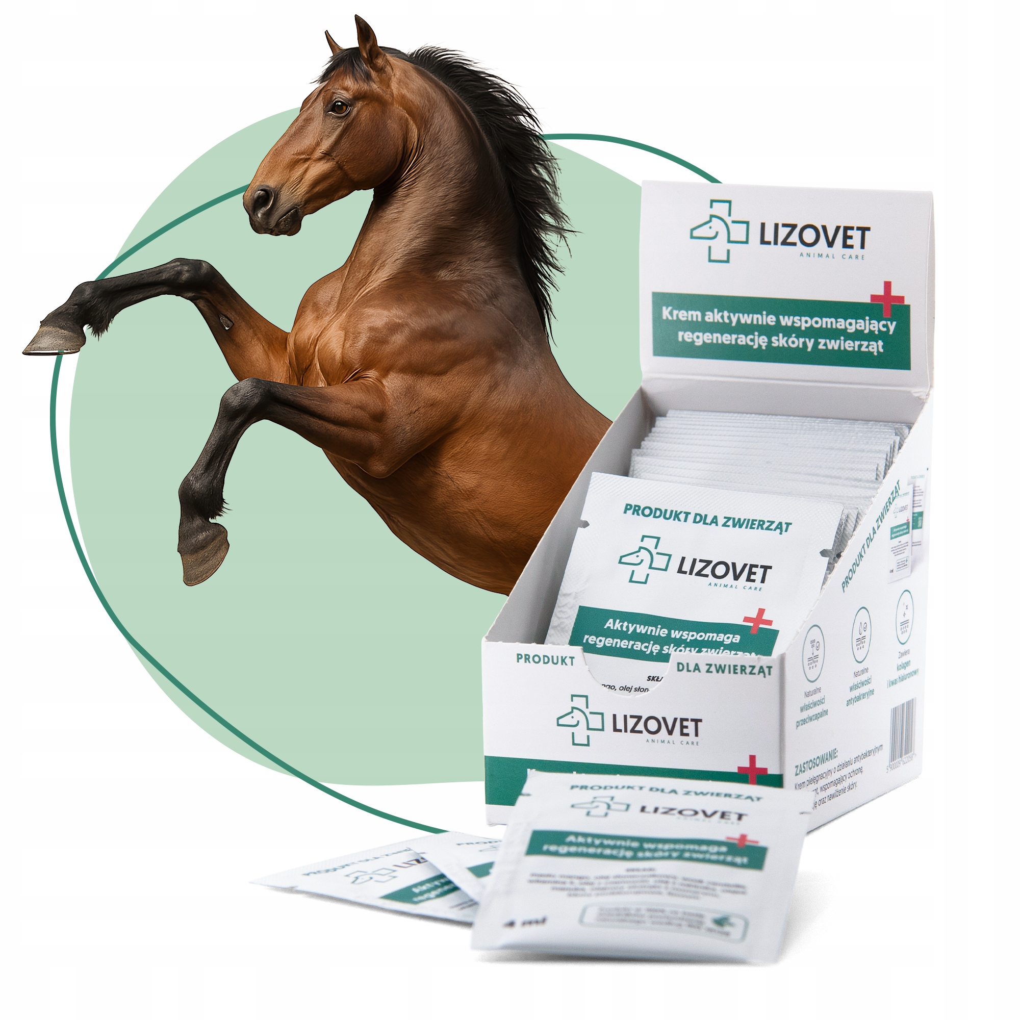 Lizovet hydratační balzám pro psy, pro péči o pokožku zvířat 40 x 4 ml