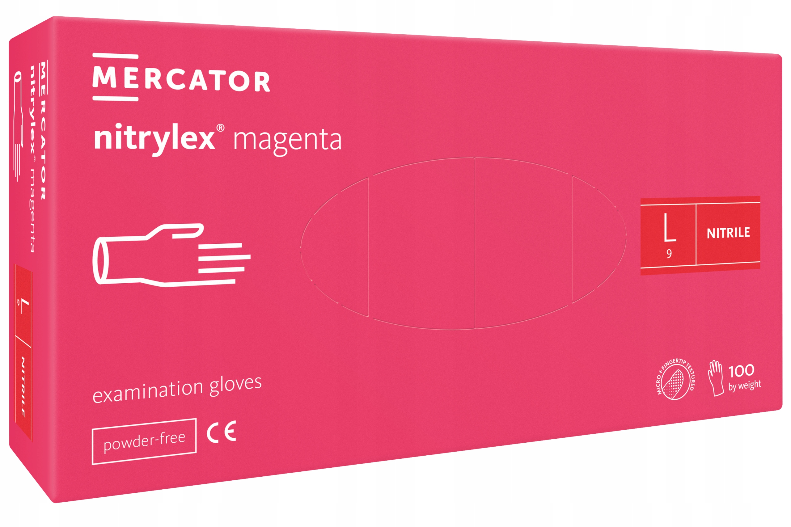 

Rękawice rękawiczki Nitrylowe pink Magenta Różowe