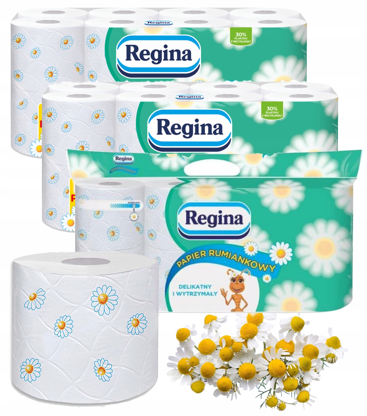 

Papier toaletowy Regina Rumiankowy Zestaw 40 Rolek