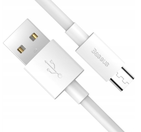 BASEUS ZESTAW DWÓCH SZYBKICH KABLI USB MICRO 2.1A 150CM UNIWERSALNY MOCNY