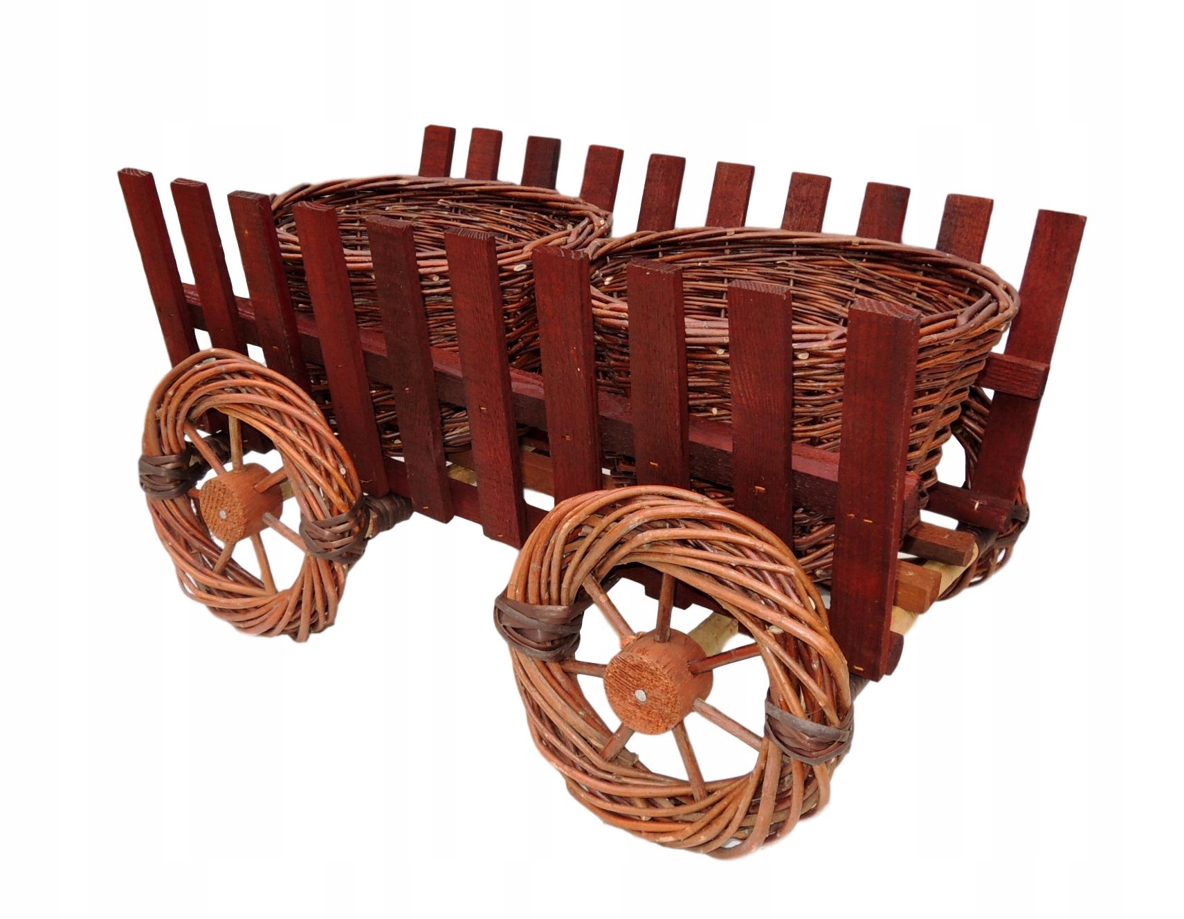 Kwietnik wiklina DONICA OSŁONKA na kwiaty WÓZ XL Producent EMKA