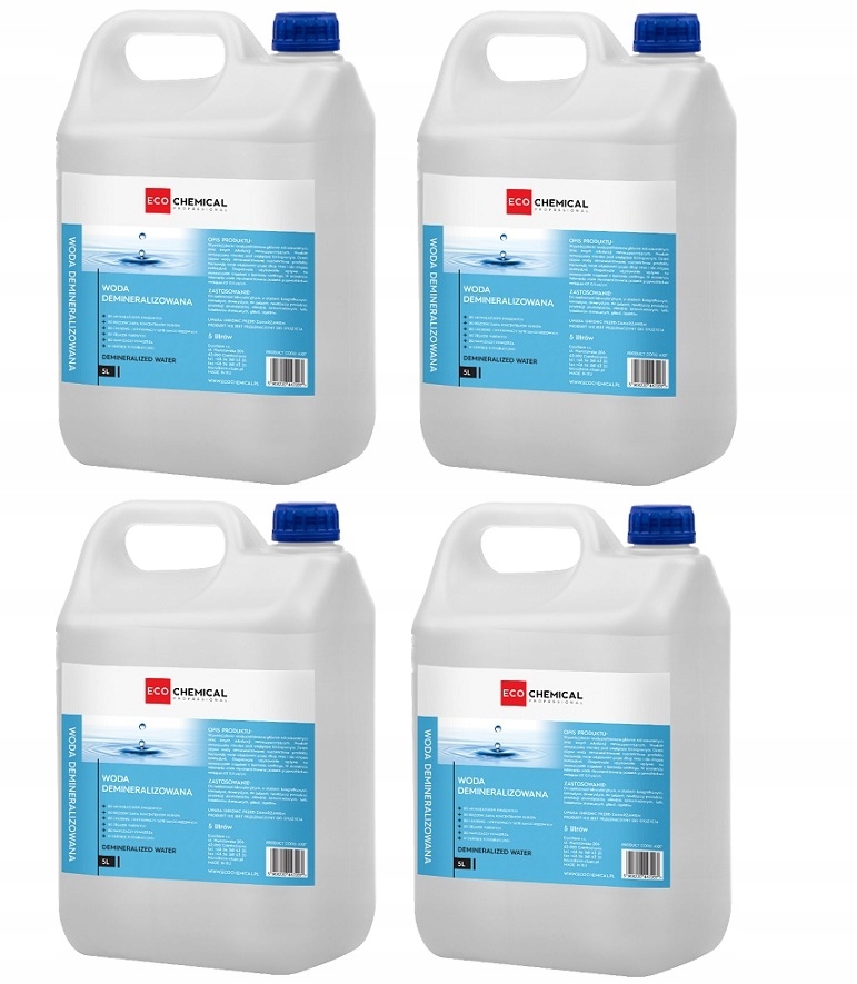 

Woda demineralizowana destylowana 4x 5l do żelazka