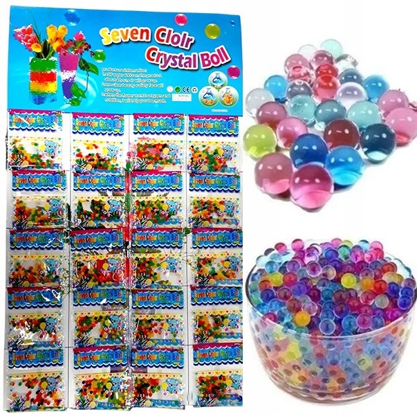 KULKI ŻELOWE NAWADNIAJĄCE DO KWIATÓW HYDROŻEL SZTUCZNA ZIEMIA KROPLE XXL Waga produktu z opakowaniem jednostkowym 0.12 kg