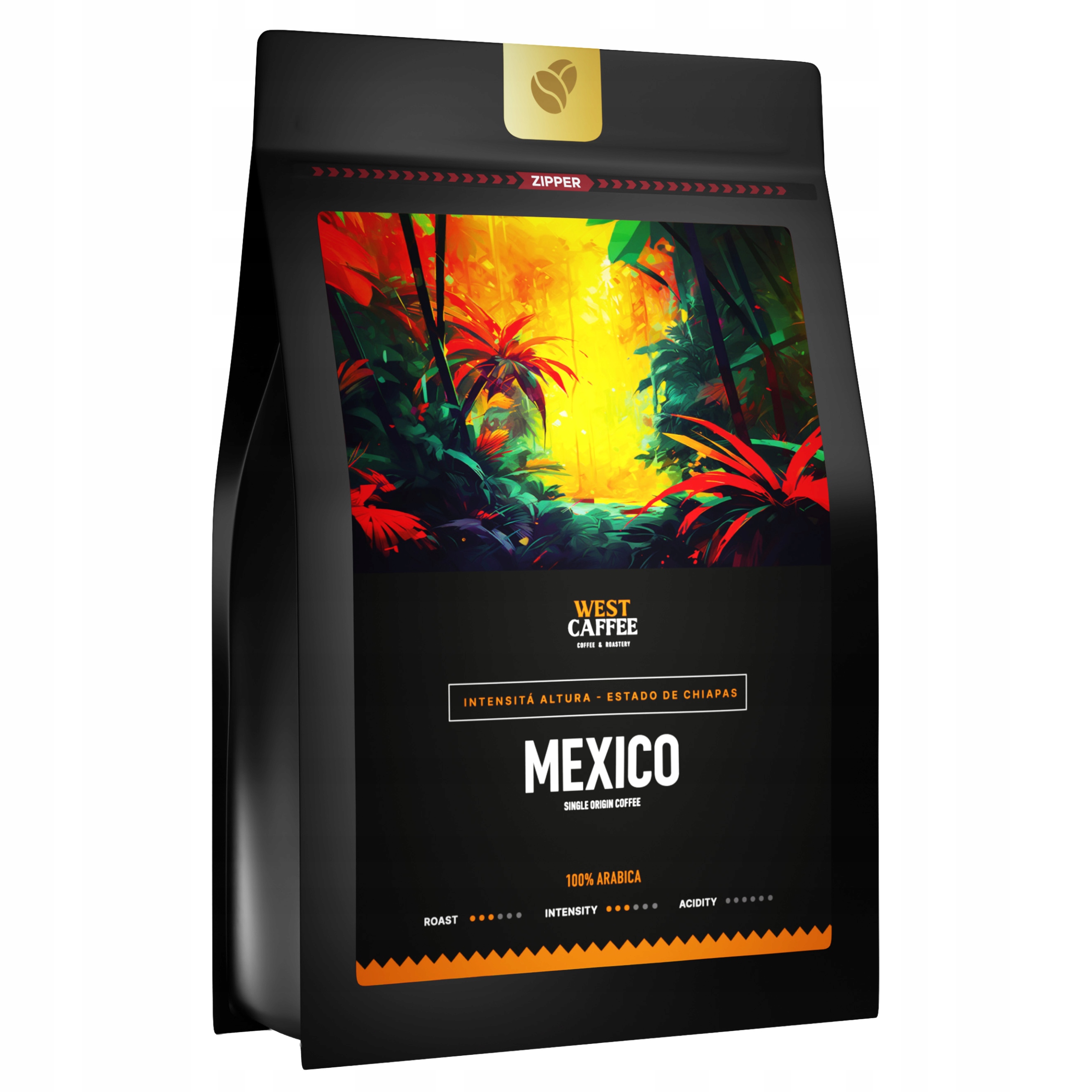 Levně Káva Zrnková Mexiko 250 g 100% Arabica Intensita Altura Čerstvě Vypálená