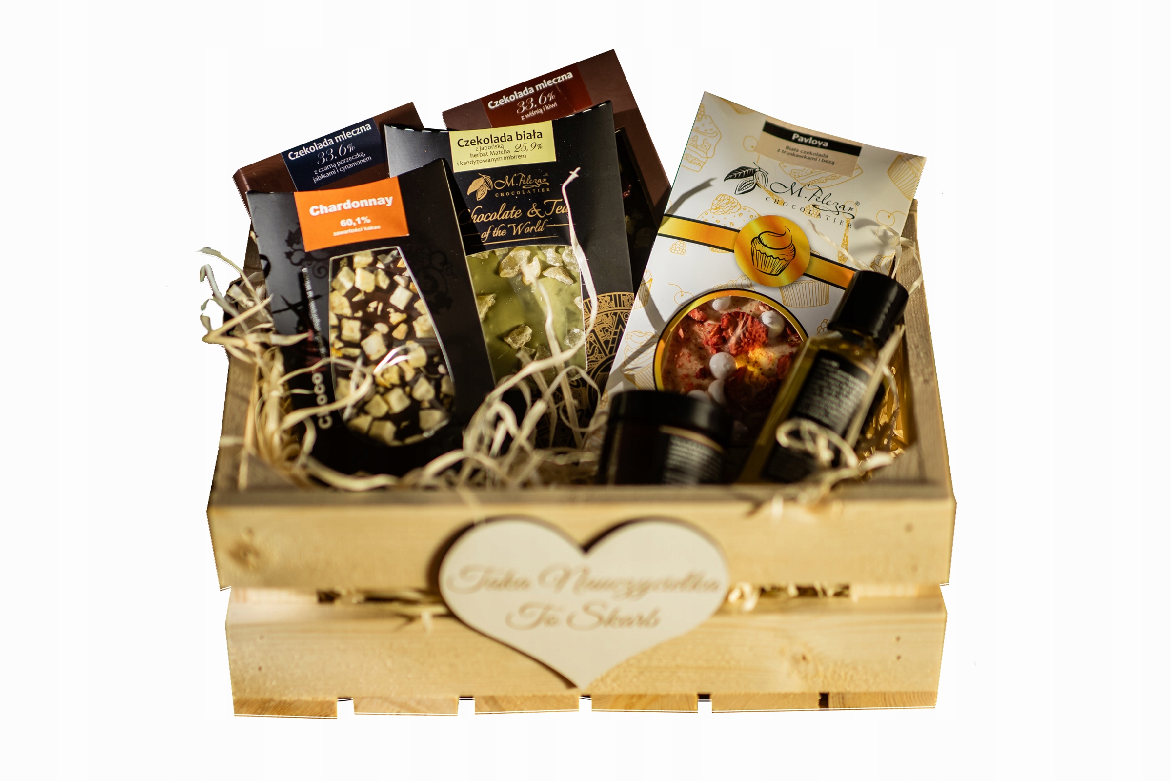 Levně Koš Dárkový Box dárek ke Dni učitelů, Čokoláda Svíčka Olej