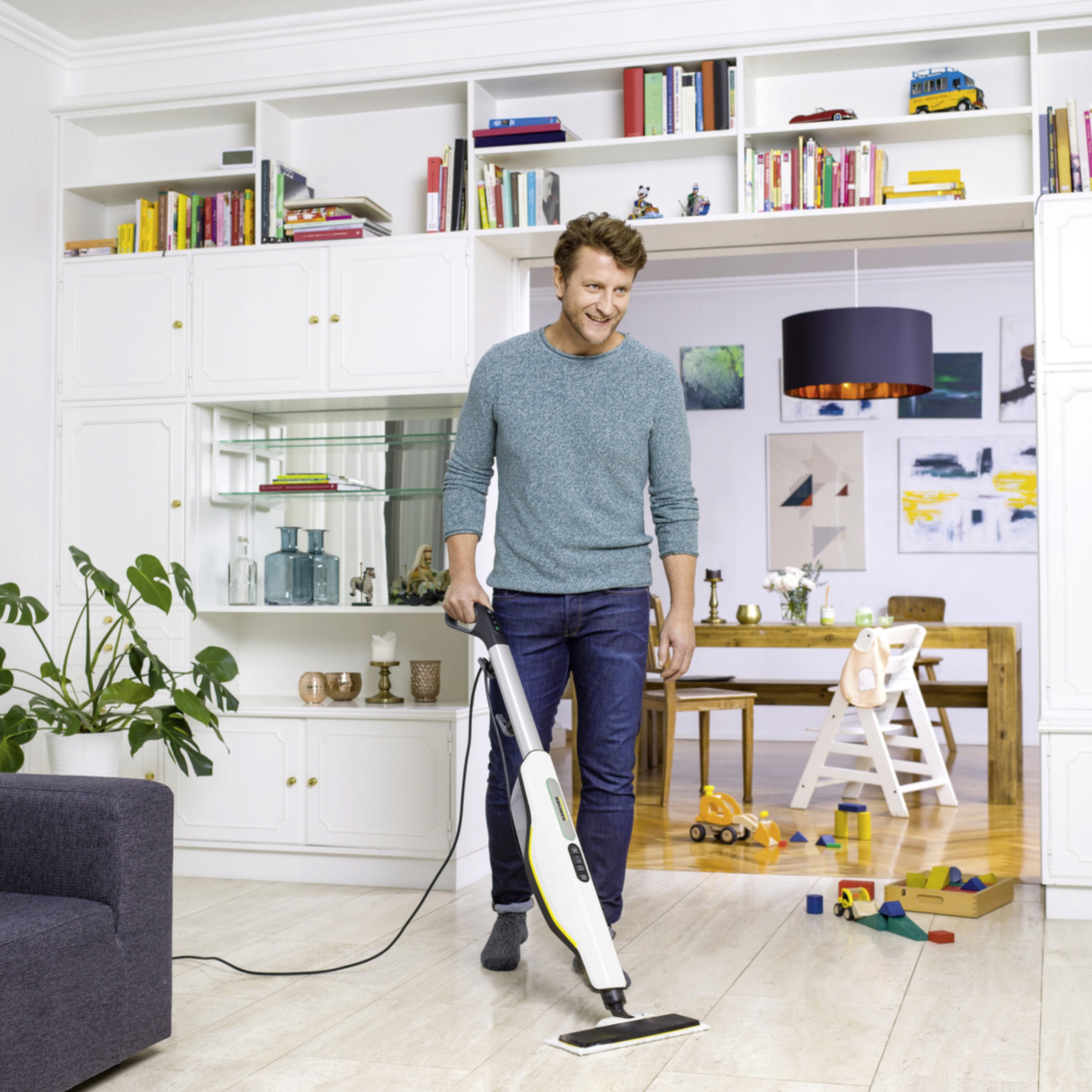 MOCNY MOP PAROWY KARCHER SC 3 1600W DO MYCIA KAFLI PANELI DYWANÓW WYKŁADZIN Marka Kärcher