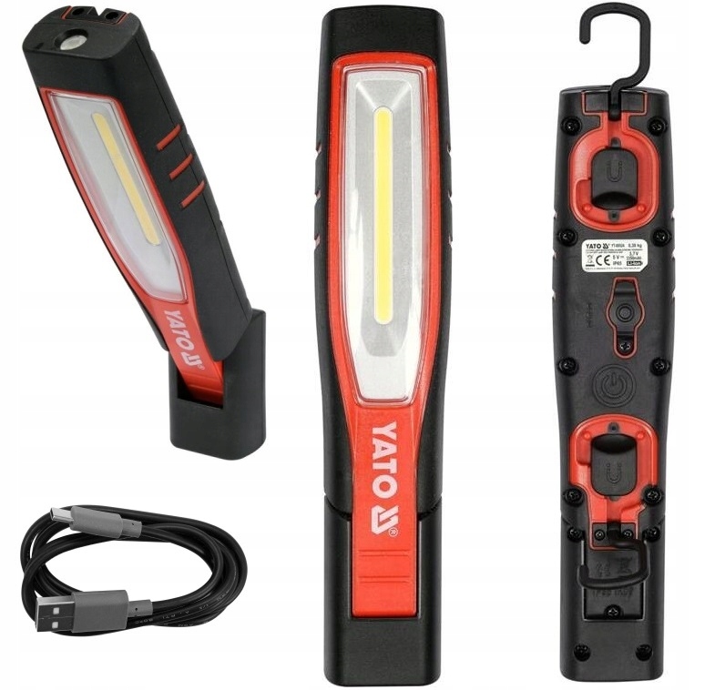 YATO LATARKA WARSZTATOWA 1000LM LED 10W AKUMULATOR LI-ION YT-08524