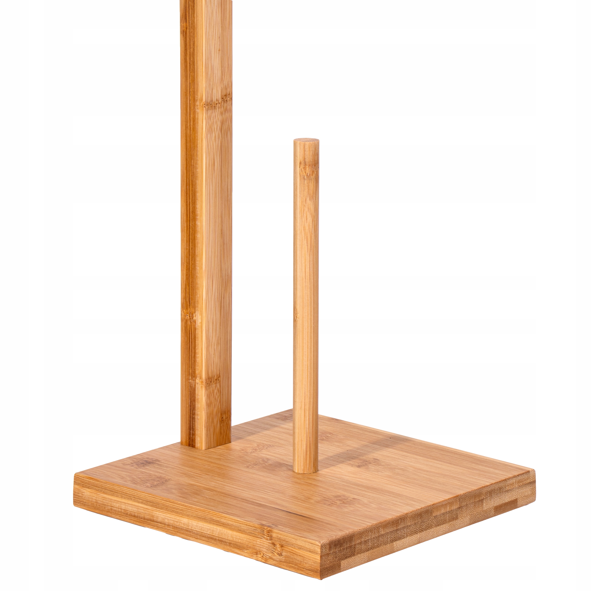 STOJAK NA PAPIER TOALETOWY ZAPAS DREWNIANY UCHWYT BAMBUSOWY DO ŁAZIENKI WC Wysokość produktu 71 cm