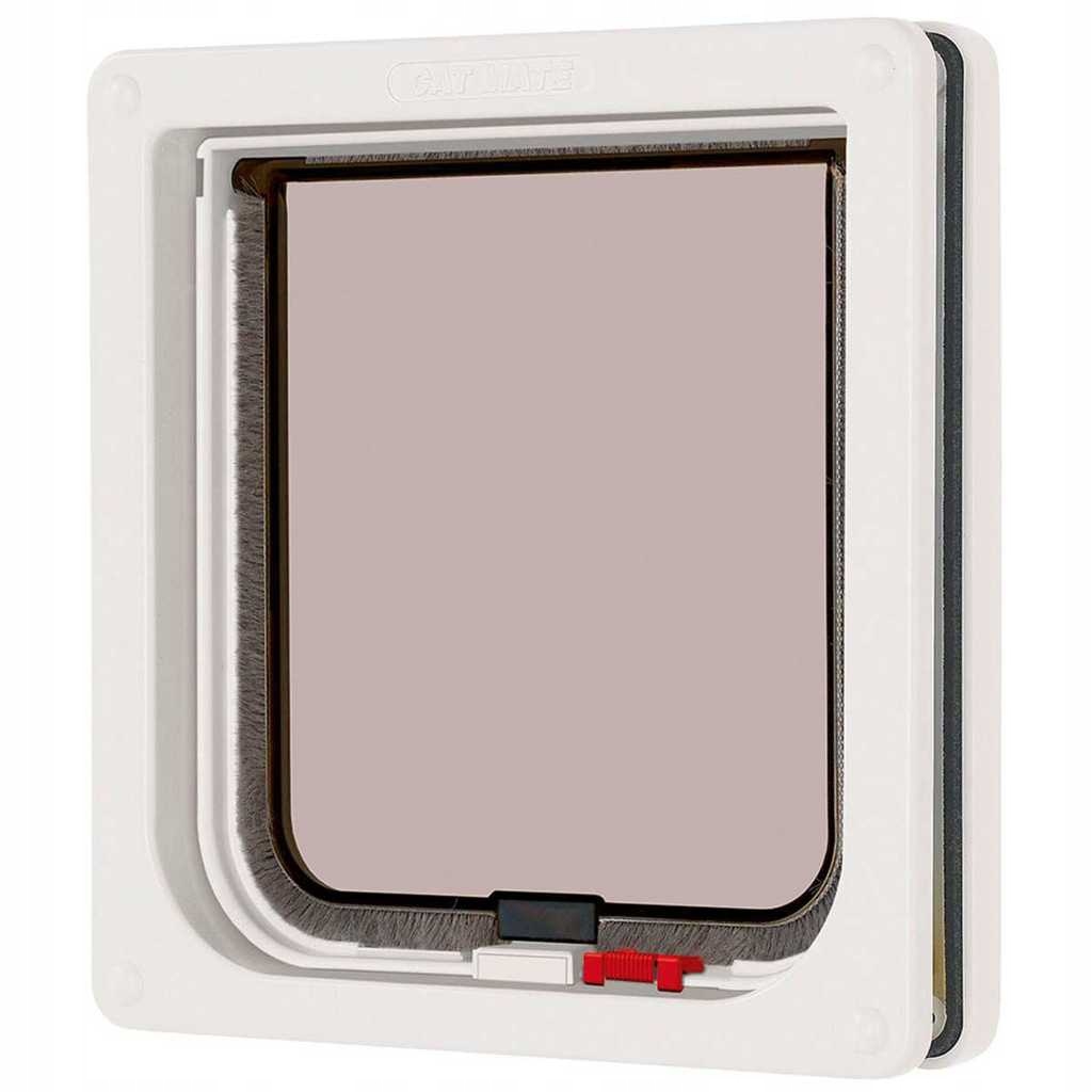 

Drzwiczki Dla Kota Zamykane Cat Flap Białe 19,2x20