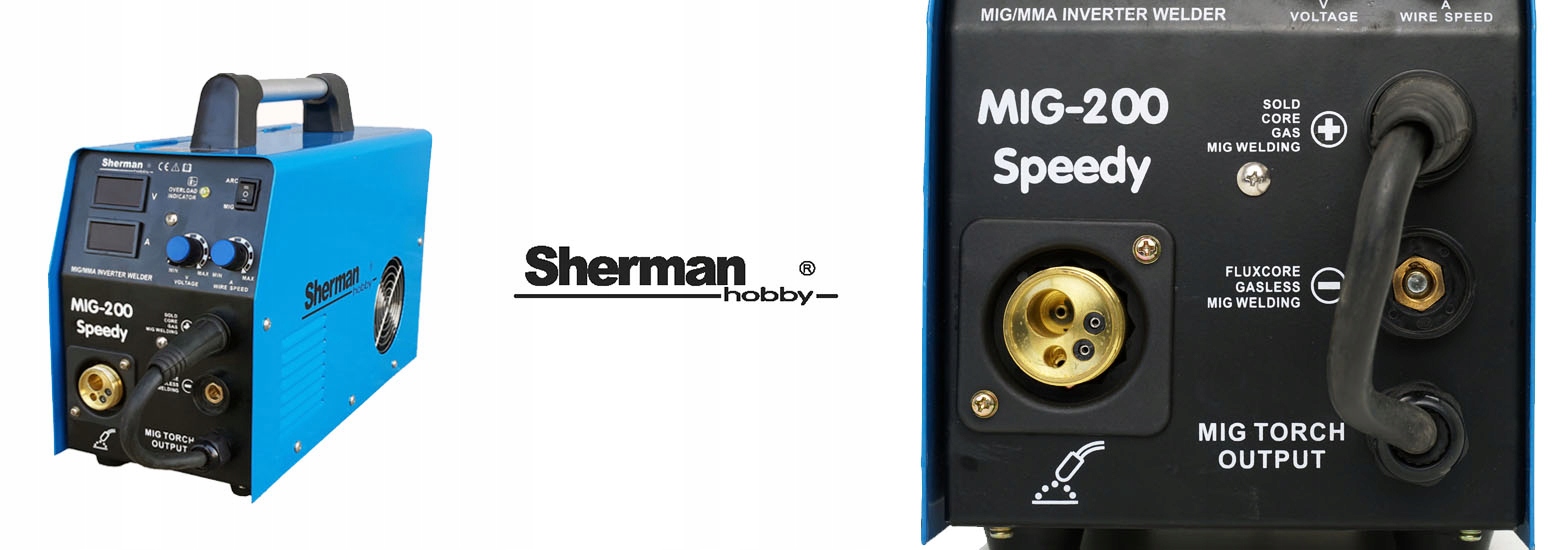 Spawarka 2w1 MIG 200A MAG MMA migomat zestaw Metody spawania MIG/MAG MMA