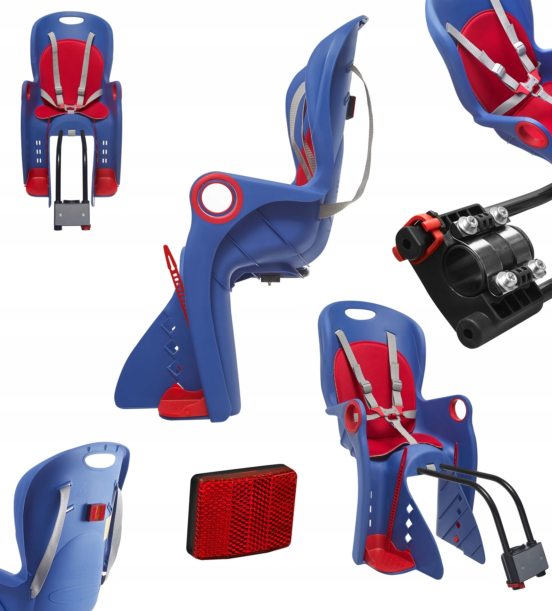 BEZPIECZNY FOTELIK ROWEROWY NA RAMĘ BAGAŻNIK Waga 2500 g