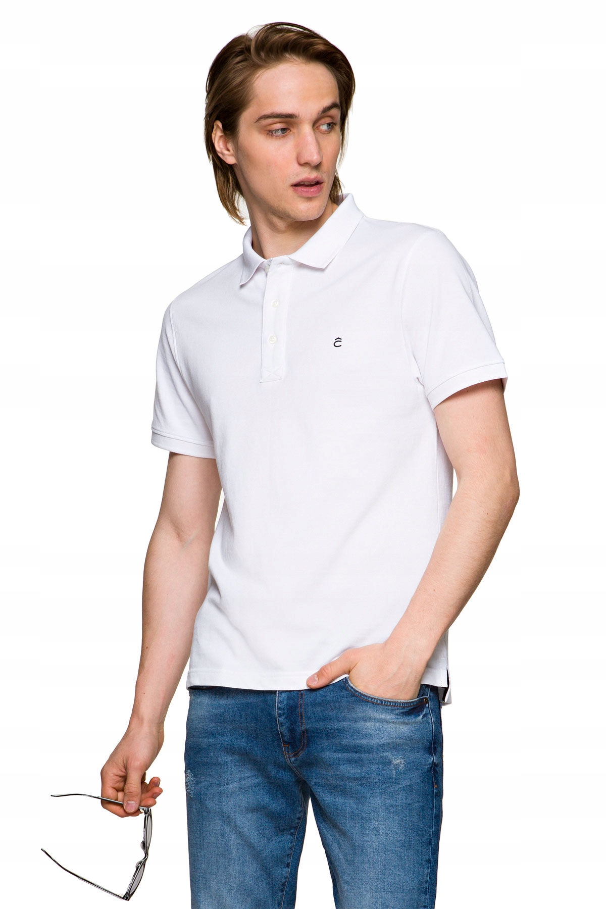

Koszulka Polo Męska Biała Lancerto Patrick 2 3XL