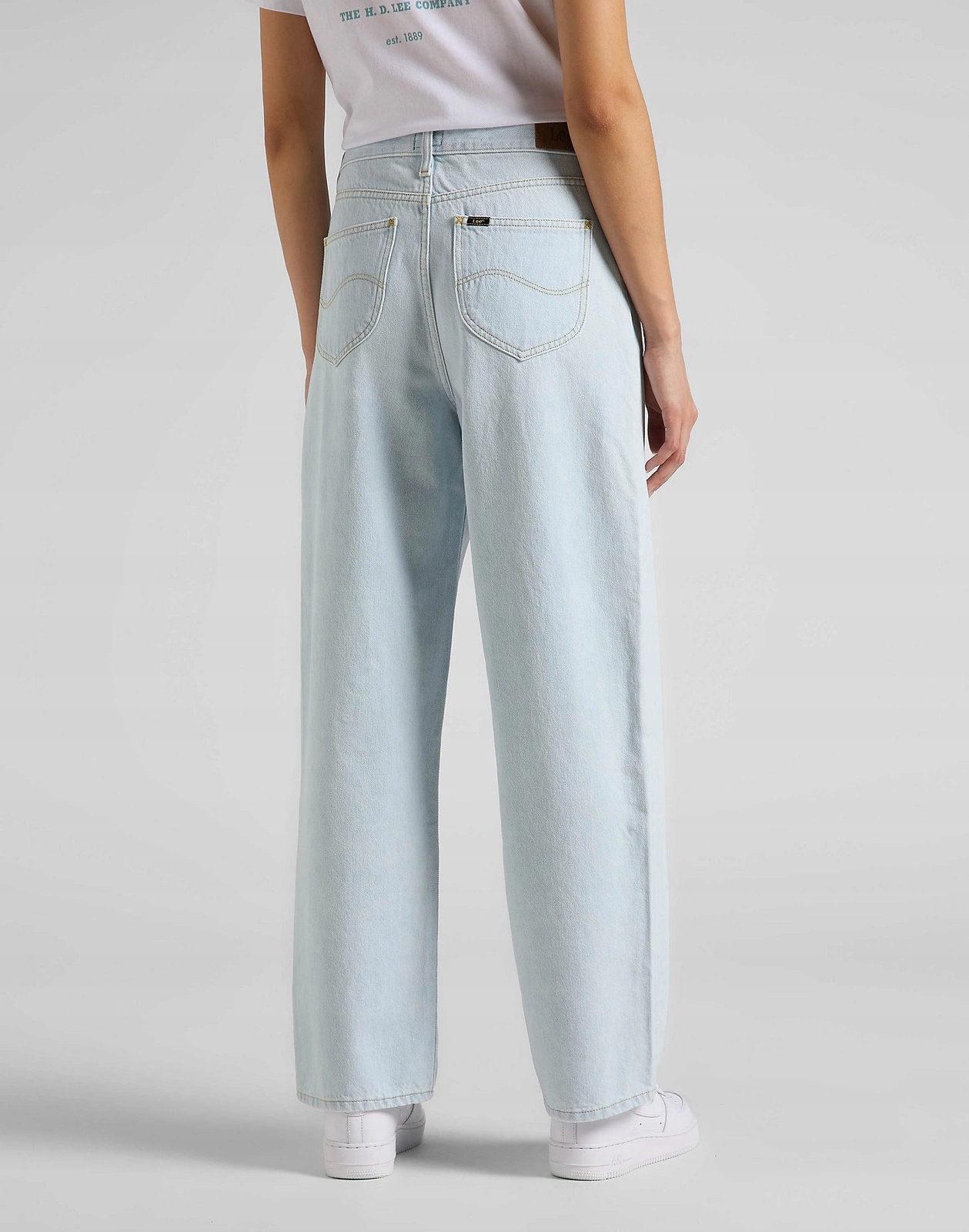 Dámské široké džíny Lee Wide Leg Long Light Fallon L31ZGGOU 28/35