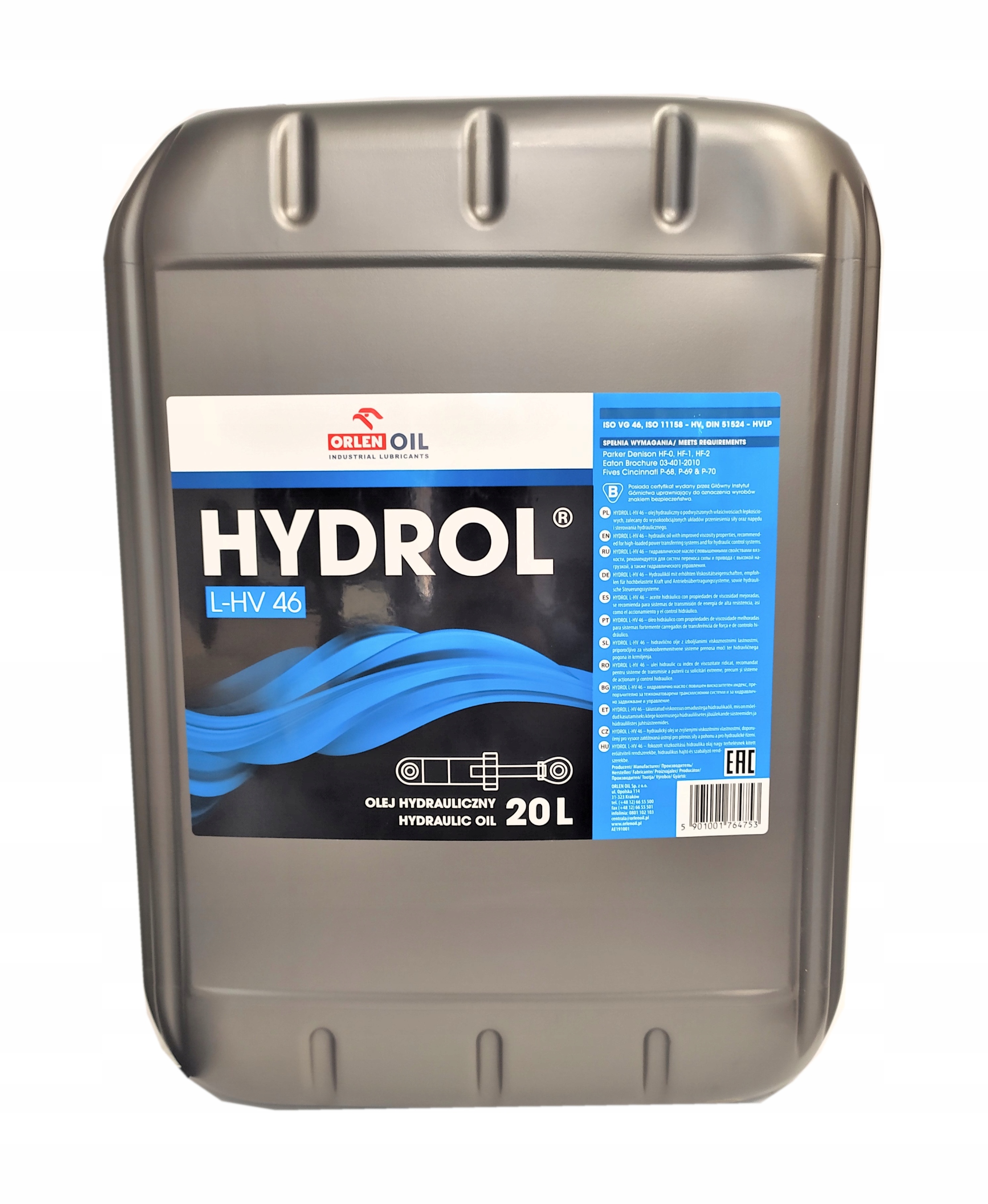 

Orlen Oil Hydrol Hv 46 20L. Olej Hydrauliczny