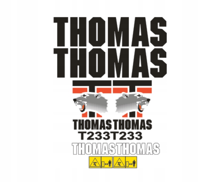Samolepky s nálepkou Thomas T233