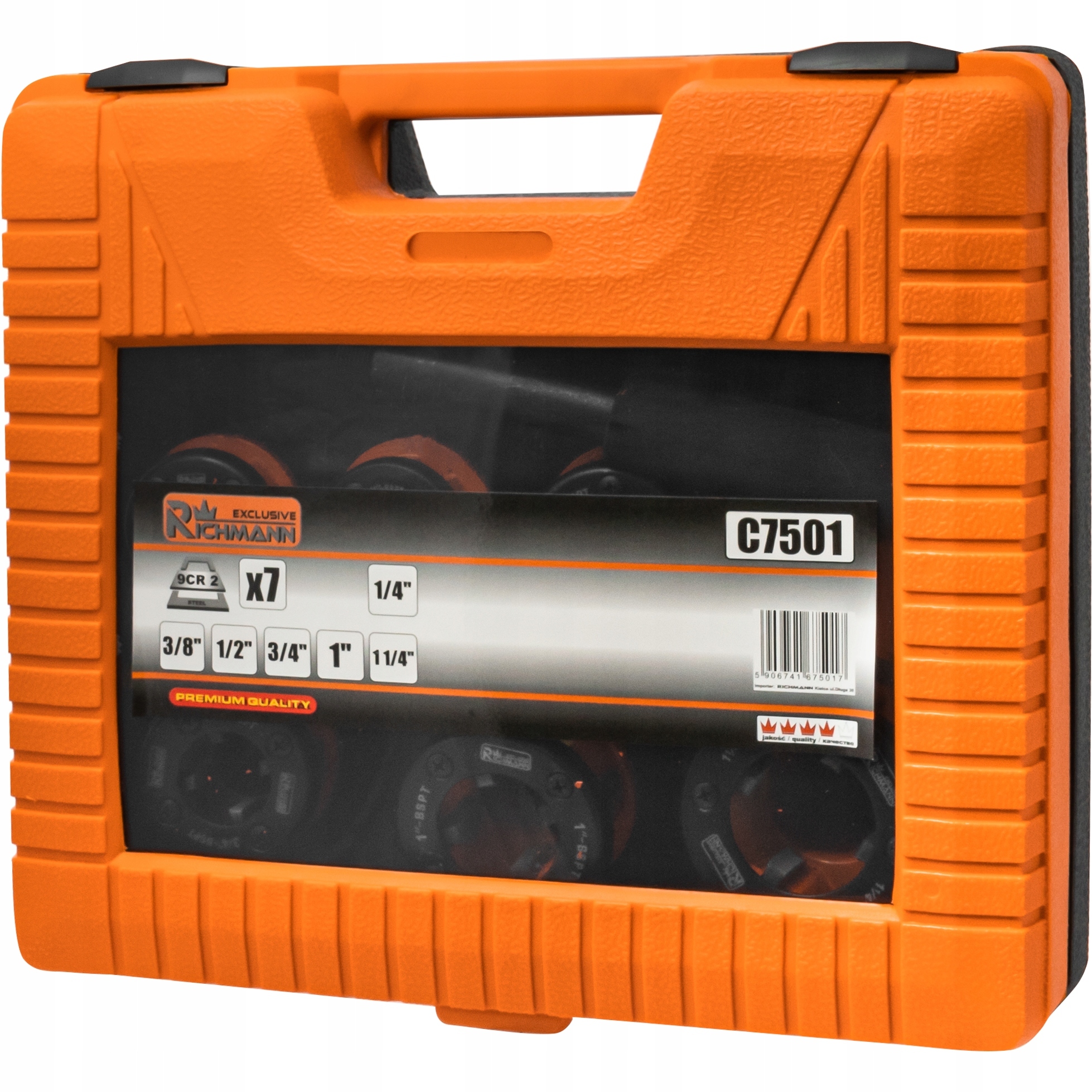 GWINTOWNICA DO RUR C7501 1,4''-1''+GŁOWICE WALIZKA Marka Corona/Richmann