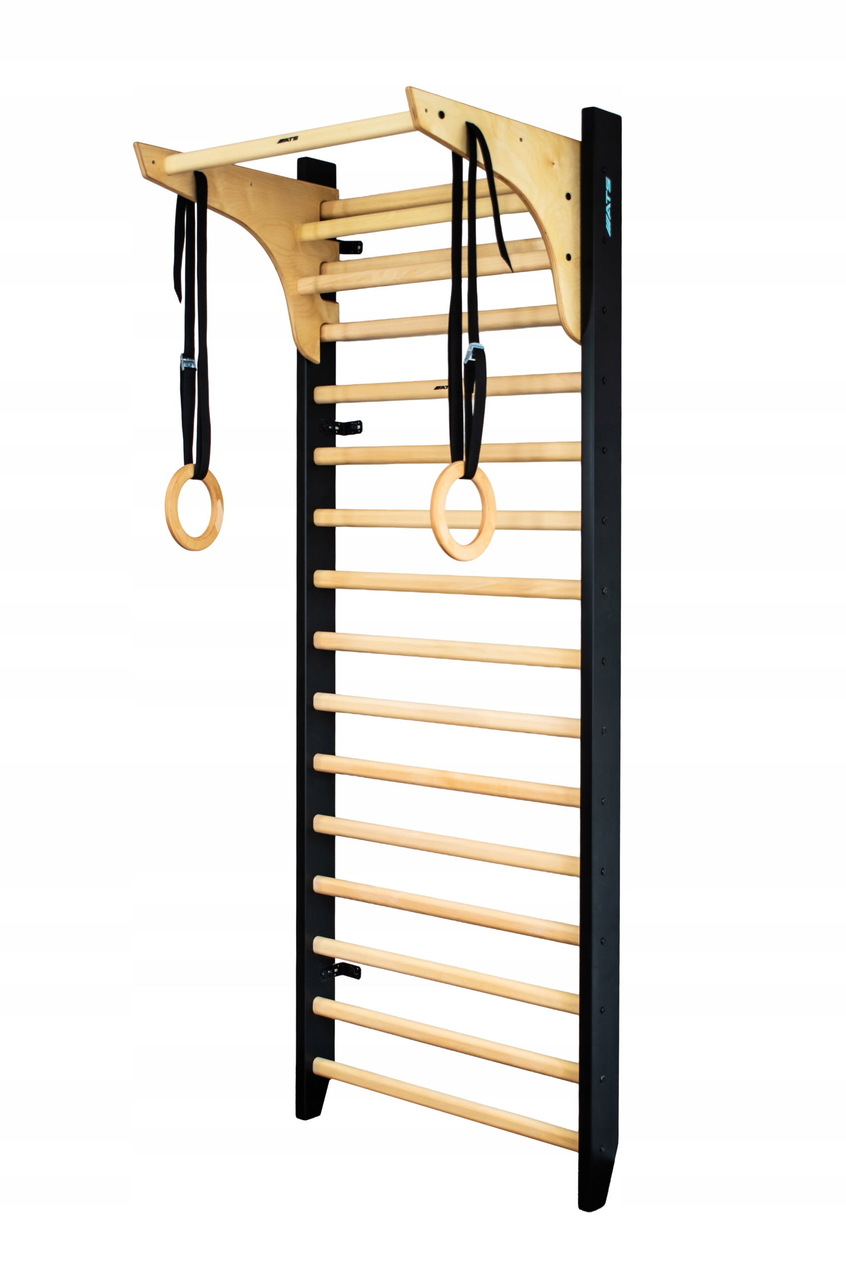 Drabinka gimnastyczna do ćwiczeń regulowany drążek zestaw akcesoriów Buk