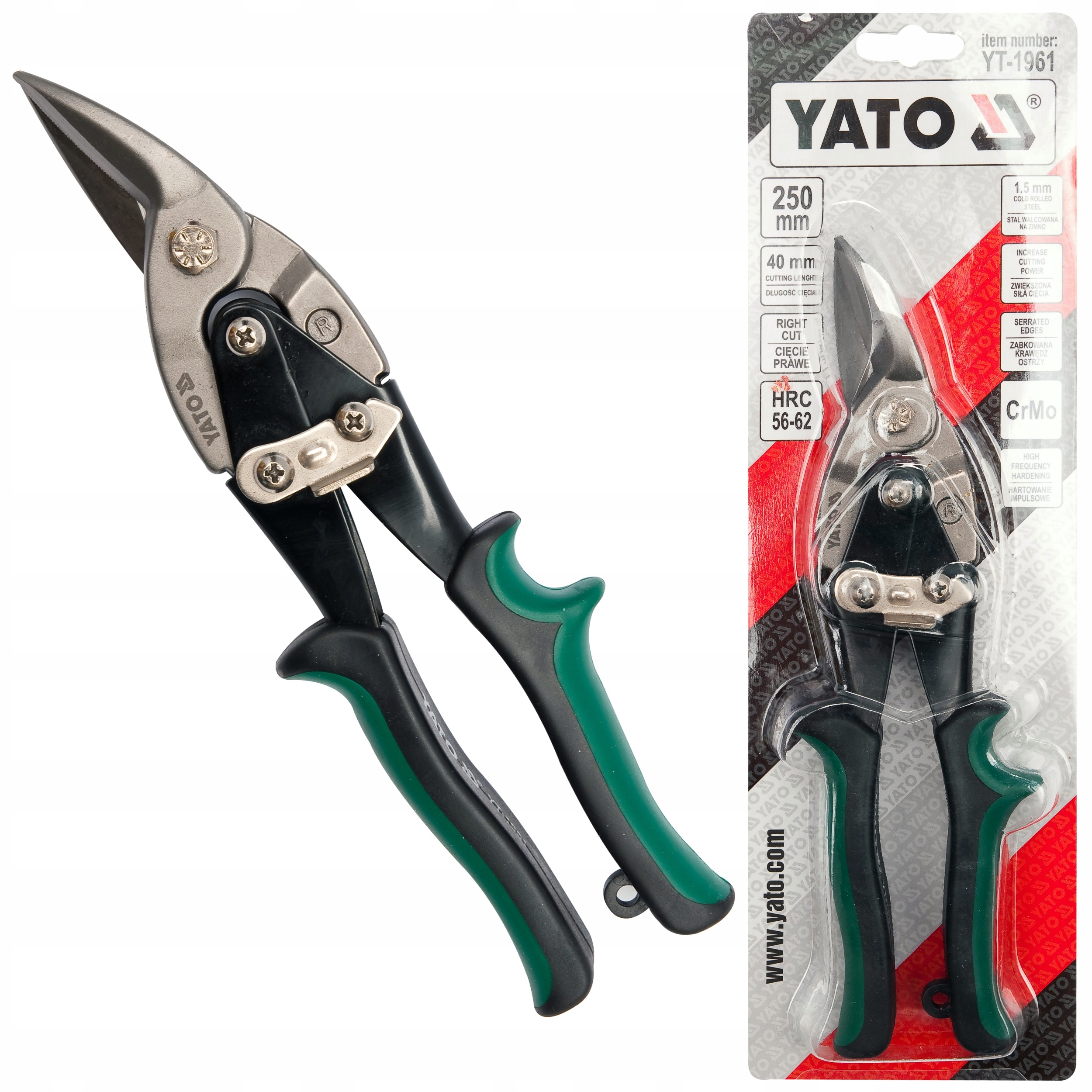 

Nożyce Do Cięcia Blachy Prawe 250 MM Yato