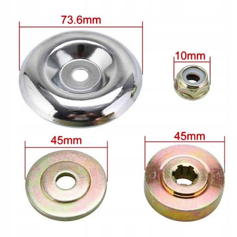 PODKŁADKI NAKRĘTKI PIERŚCIENIE MOCUJĄCE DO KOSY SPALINOWEJ KOS SPALINOWYCH Stan opakowania oryginalne