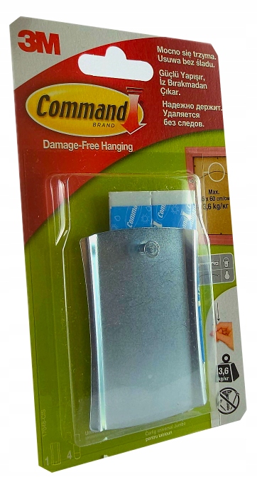 3M COMMAND SAMOPRZYLEPNY UNIWERSALNY HACZYK DO DUŻYCH OBRAZÓW 3,6KG _ 17048