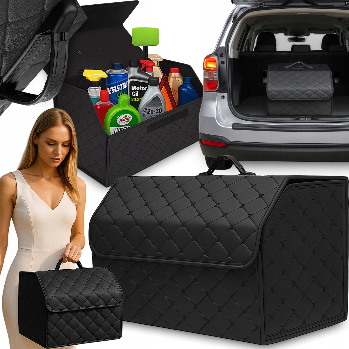 Organizer Torba Do Bagażnika Samochodu Auta Kufer 40 x 30 x 30cm Duży XXL