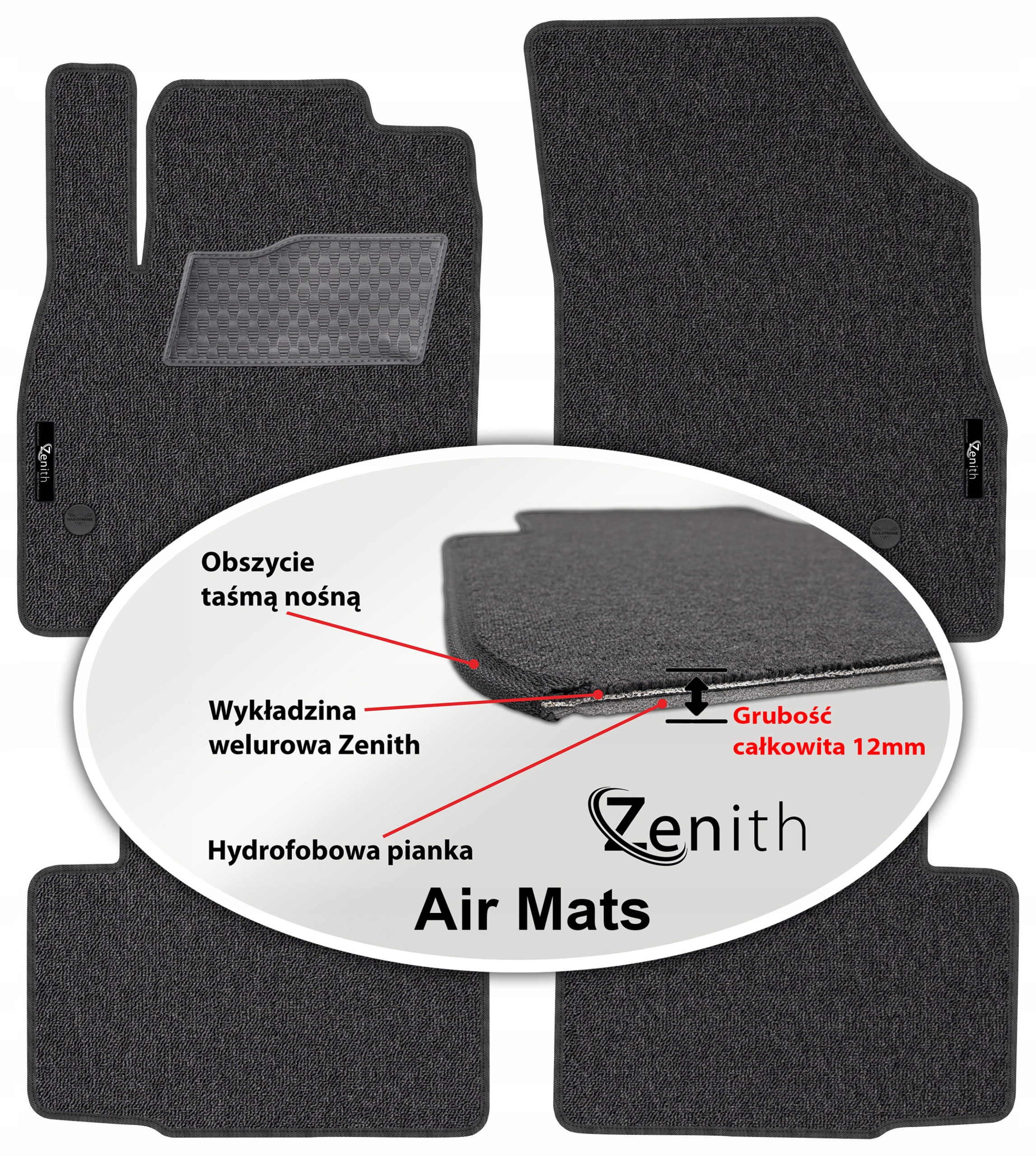 Opel Astra V K 2015 – Velúrové koberčeky do auta Zenith Air Mats