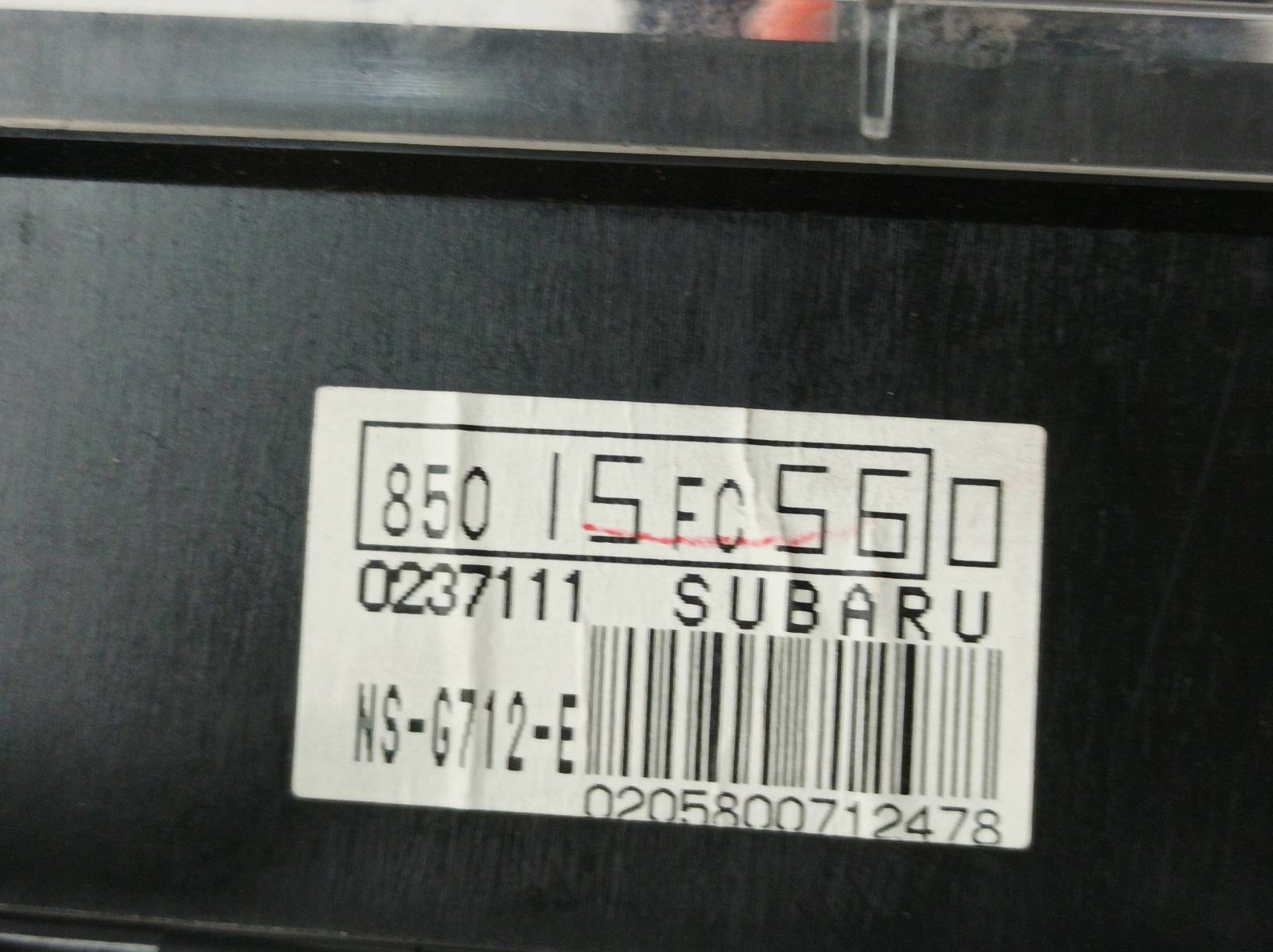 dials 8505FC560 2.0 B 125KM Subaru Forester and (1997-2002)
