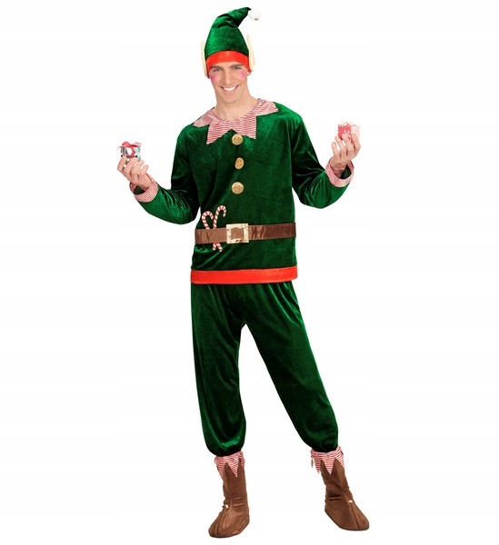 Kostým Elfa Elf Skřítka Pomocník Mikuláše XL