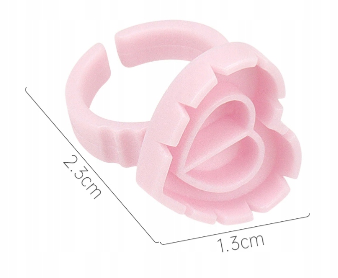 K8-1 MIX PIERŚCIONKI SERCE DO KLEJU TUSZU 15szt Marka bez marki