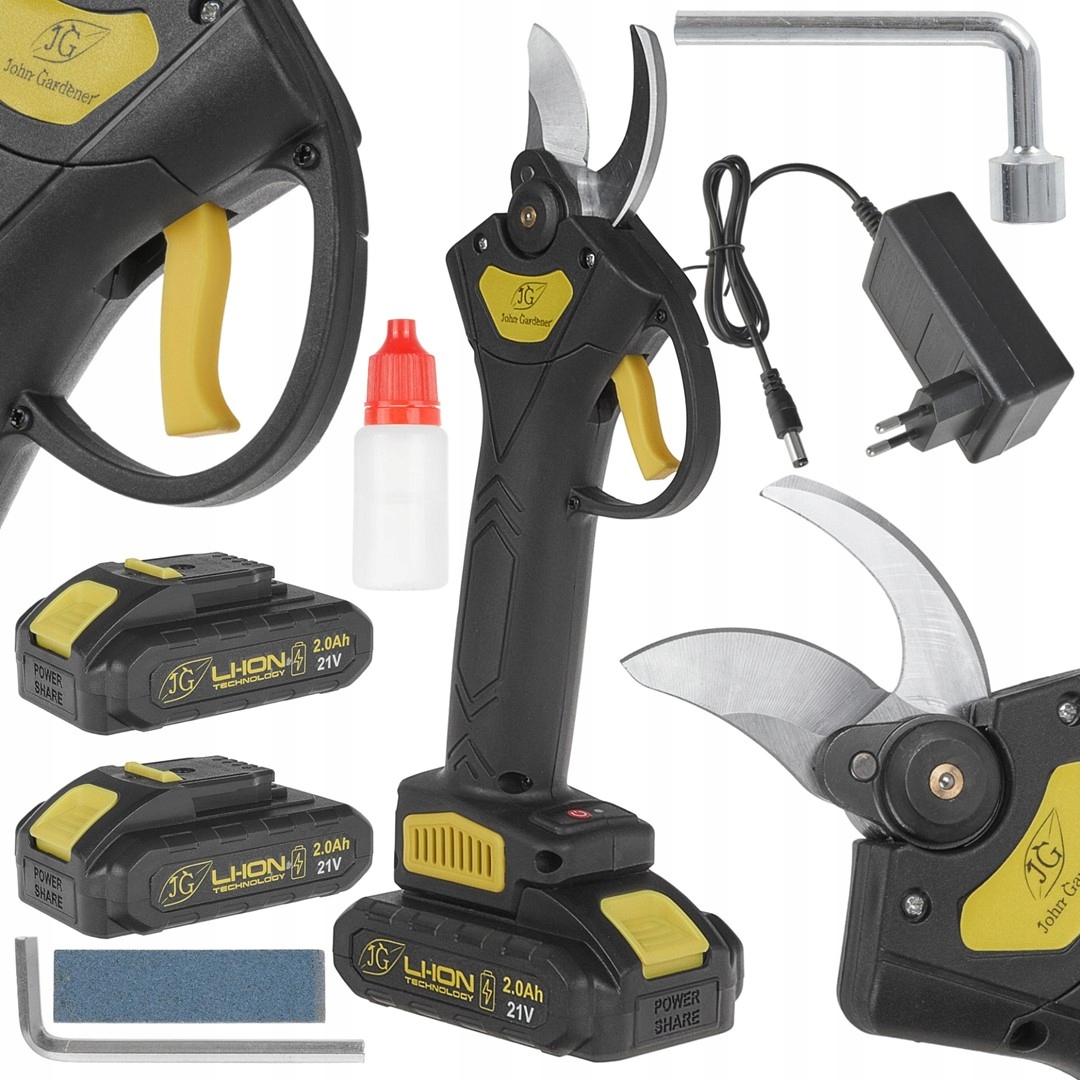 Záhradné Akumulátorové Nožnice Do Galézie 30MM Sada Kufrík 2X2,0AH
