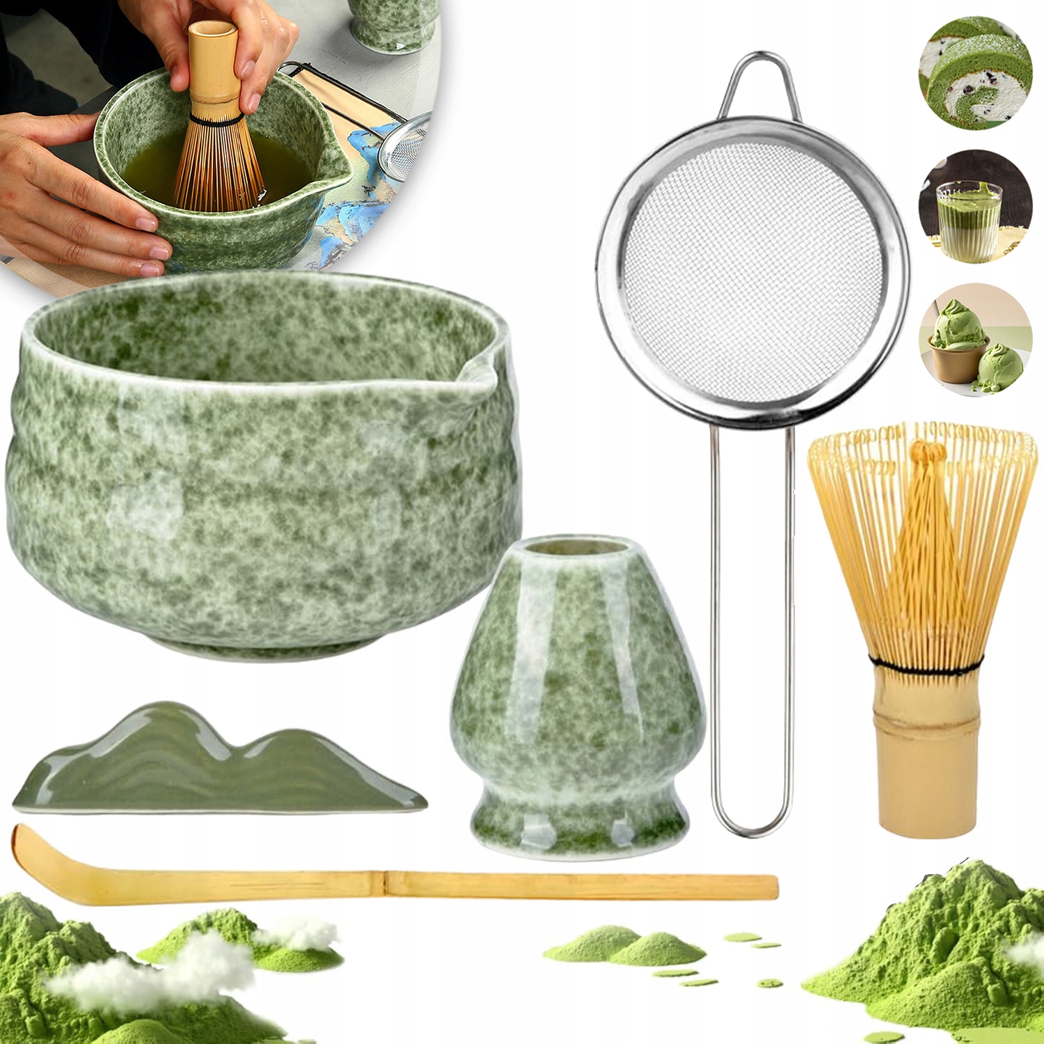 Levně Sada Na Čaj Matcha Bambusový Nástroj Na Matchu Vánoční Dárky