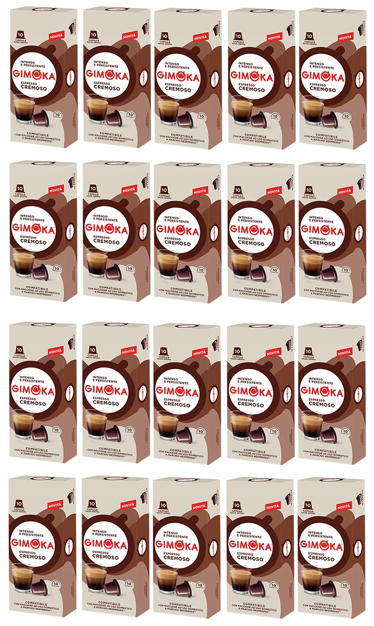 Kapsułki z kawą do Nespresso Cremoso Gimoka x 200