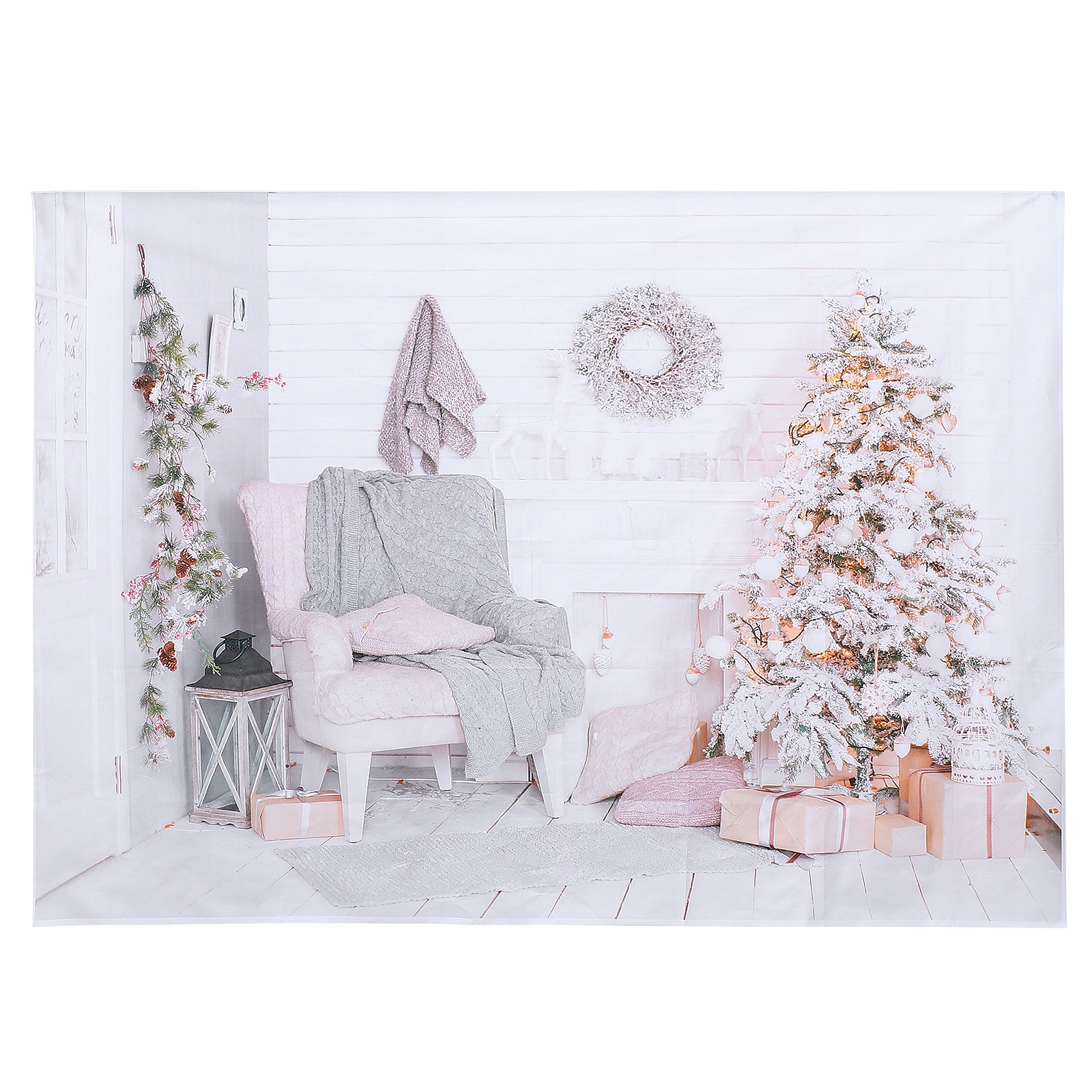 Tło świąteczne DIY Świąteczne tło ścienne