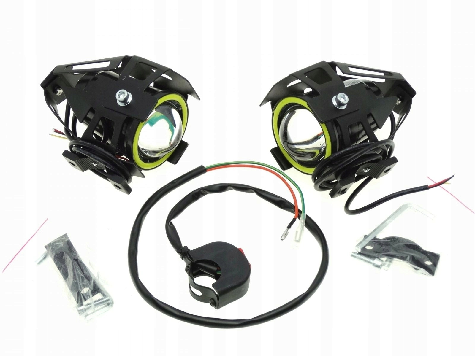 HALOGENY LAMPY SOCZEWKOWE MOTOCYKLOWE RING LED