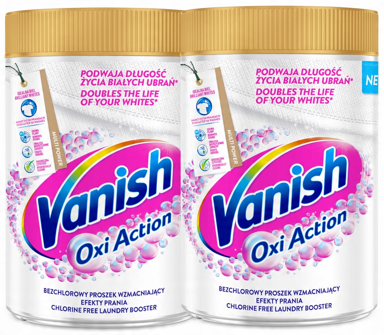 

Vanish odplamiacz Oxi Action White 2 x 625g