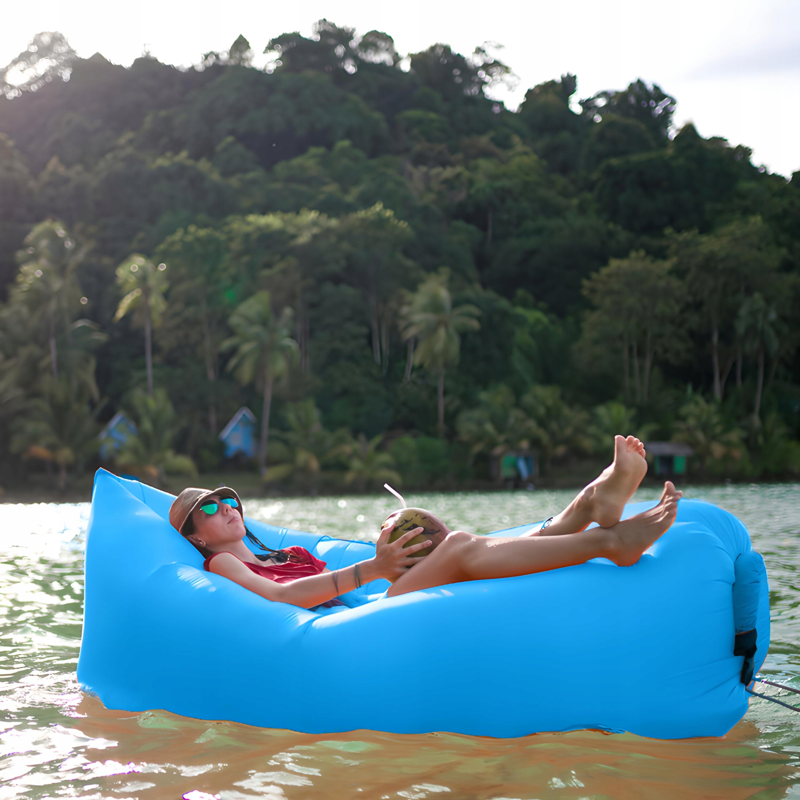 LAZY BAG AIR SOFA ŁÓŻKO LEŻAK MATERAC NA POWIETRZE Długość 190 cm