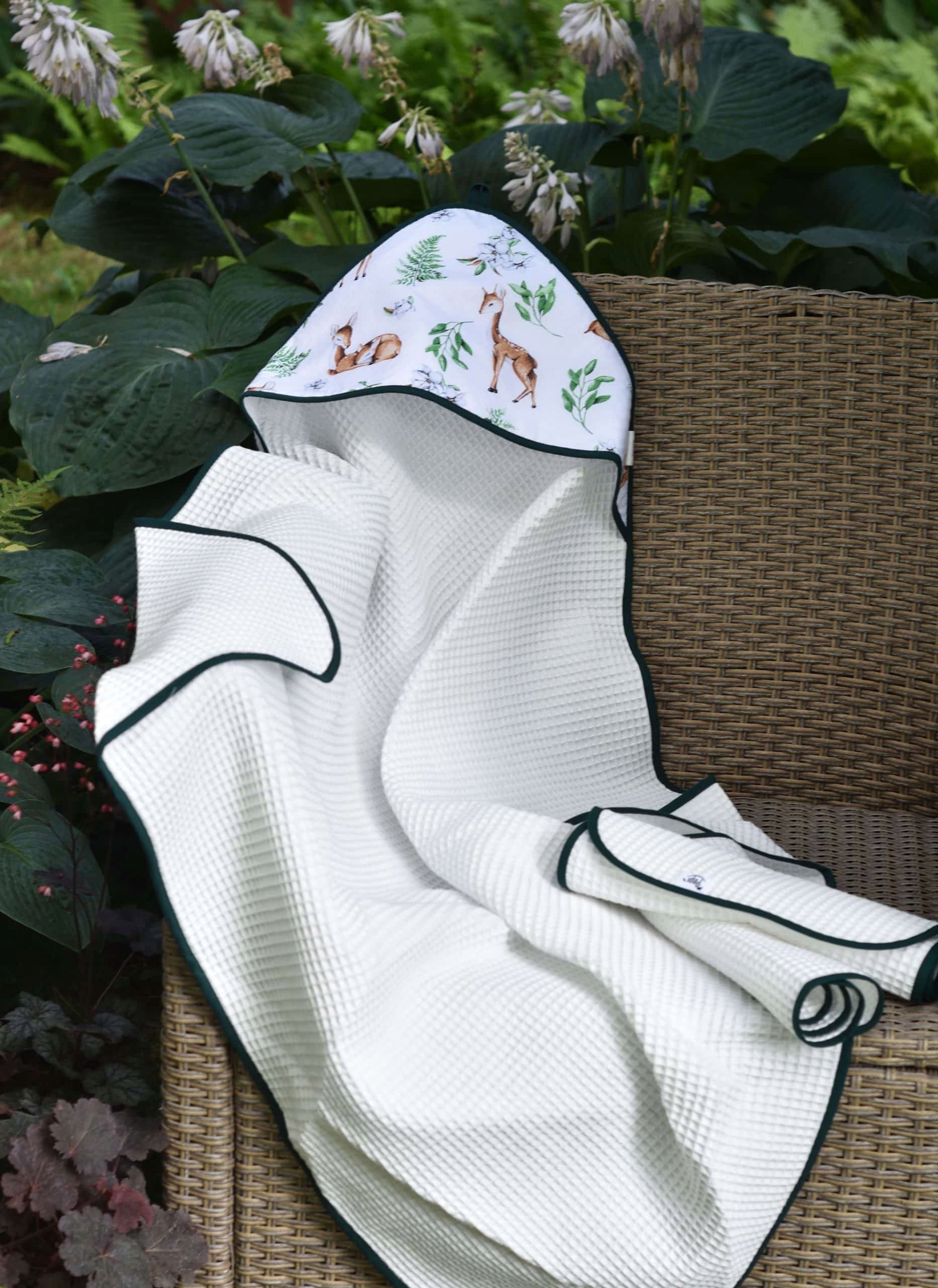 Ręcznik kąpielowy dla dzieci duży zestaw 100x100 bawełna wafel Pepi Marka Pepi