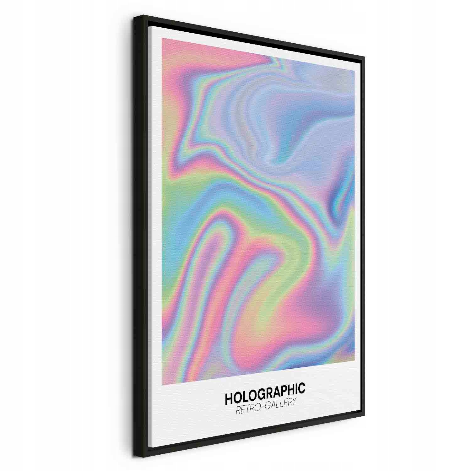 Holografická Iluze Retro Pastely Obraz V Rámu American Box XXL 60x90