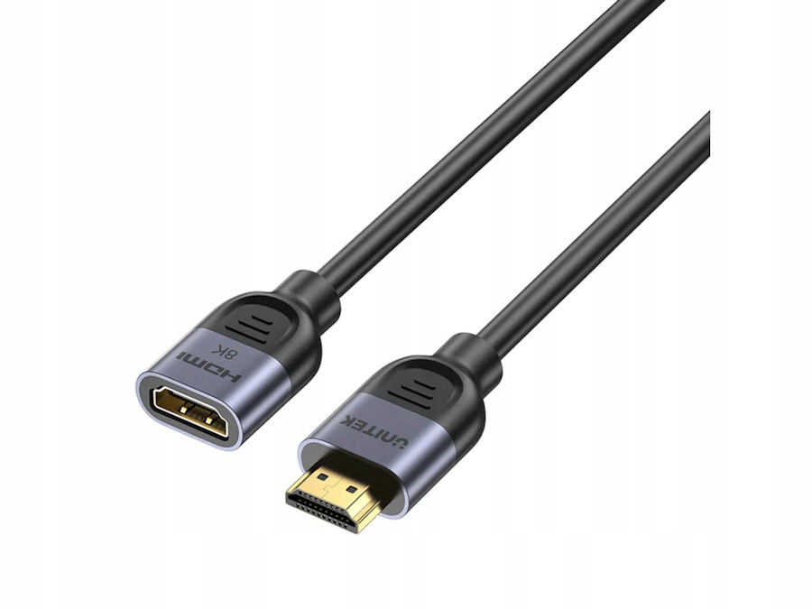 Kabel Hdmi 2.1 M/ż 8K przedłużacz 1,5m Unitek C11091AGY01-1.5M