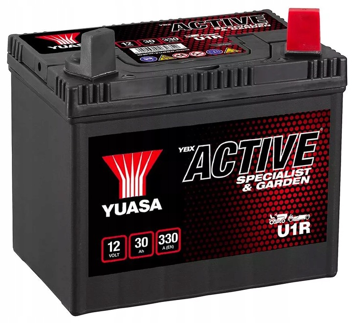 Akumulator Yuasa Garden U1R +prawy 12V 30Ah 330A kosiarka, traktorek