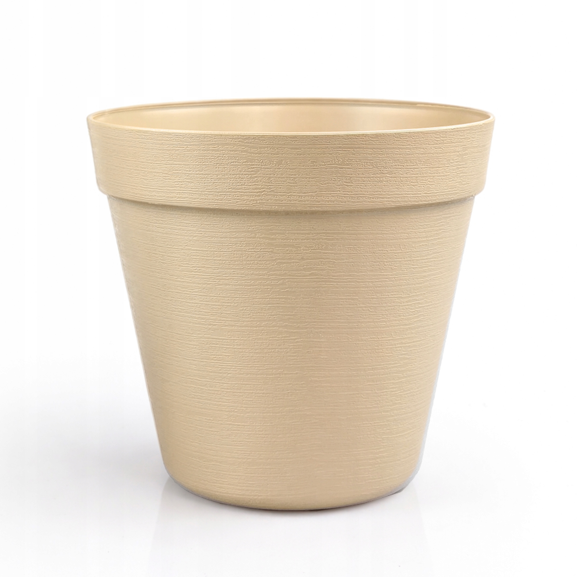 Doniczka w Stylu LOFT 22 cm, 4,85L, Eko, UV Odporna, Latte