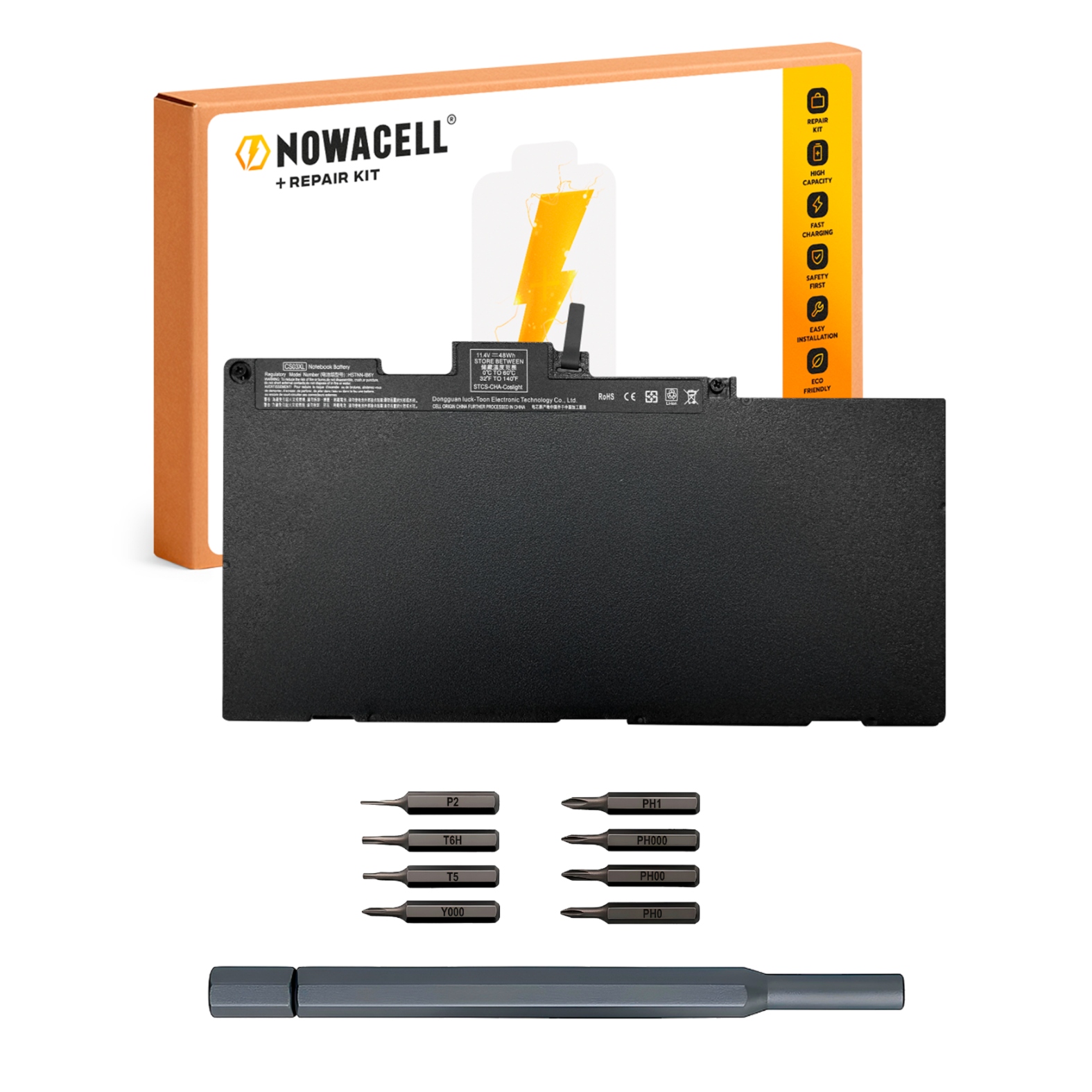 Bateria CS03XL do Hp EliteBook 745 755 840 848 850 G3 11.4V 48Wh 4210mAh