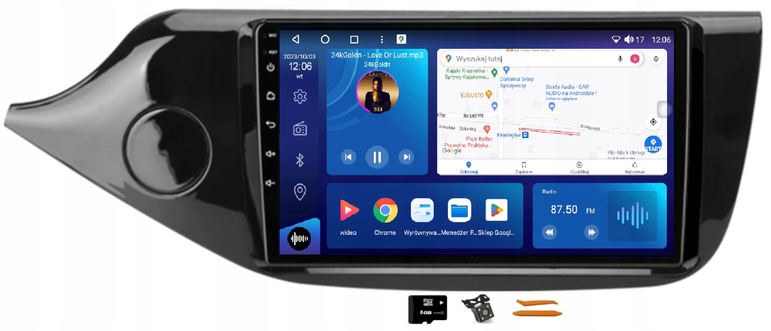 Rádio Android Navigácia Qled Carplay Lte 64GB Gps Dsp Kia Ceed 2 12-19