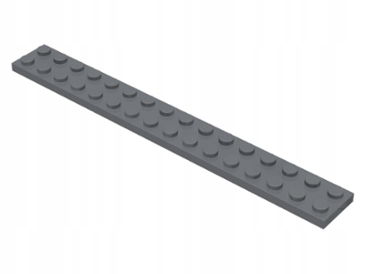 

Lego Dark Bluish Gray Plate 2 x 16 4282 1 szt
