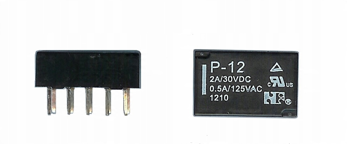 

Przekaźnik miniaturowy 12V raster DIL styki 2x 2A