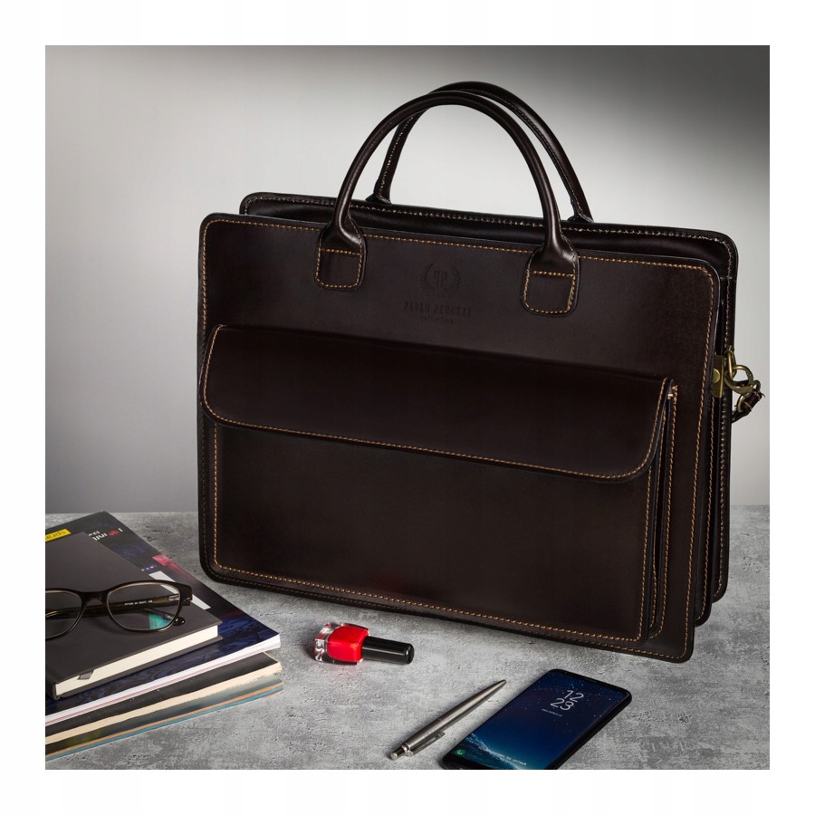 ELEGANCKA BIZNESOWA AKTÓWKA TORBA DAMSKA ZE SKÓRY Płeć kobieta