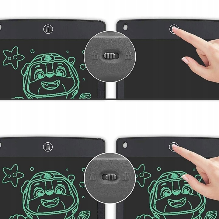 TABLET GRAFICZNY do RYSOWANIA dla DZIECI TABLICA NOTATNIK LCD ZNIKOPIS Wiek dziecka 2 lata +