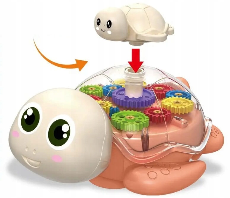 ŻÓŁW ŚWIECĄCY Z DŹWIĘKIEM JEŻDZĄCY INTERAKTYWNY Wiek dziecka 3 lata +
