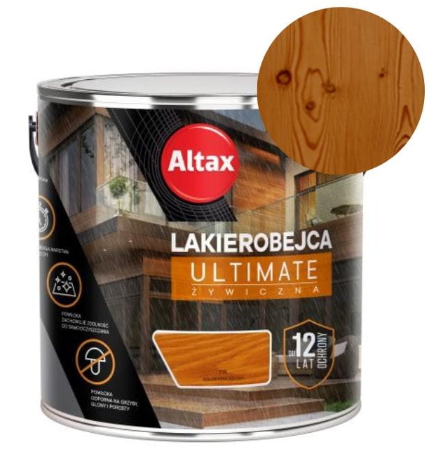 Altax Lakierobejca Żywiczna Ultimate 12 La Do Drewna Tik 2.5L Extreme