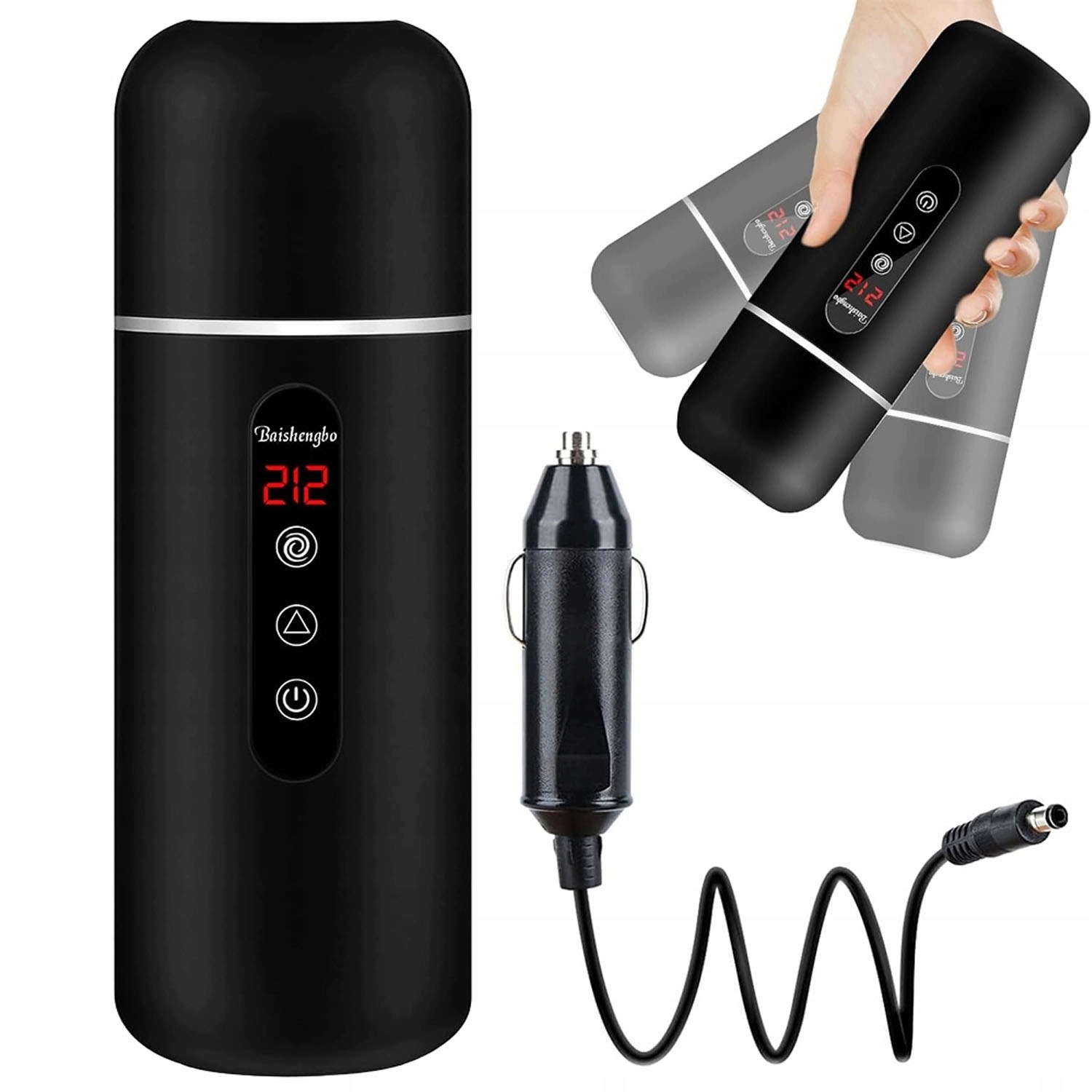 Varná Konvice Do Auta Z Nerezové Oceli 420 ML Elektrické Ohřívání Hrnek